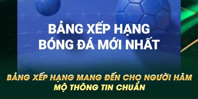 Giới thiệu chung về bảng xếp hạng bóng đá tại 1gom