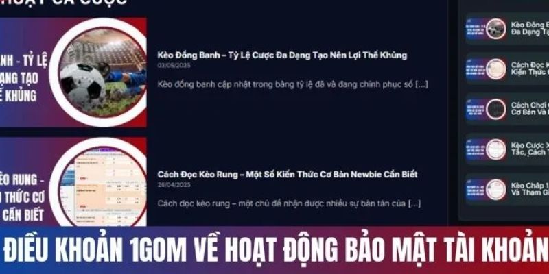 Chính sách bảo mật Tầm quan trọng của Chính sách bảo mật tại 1gom
